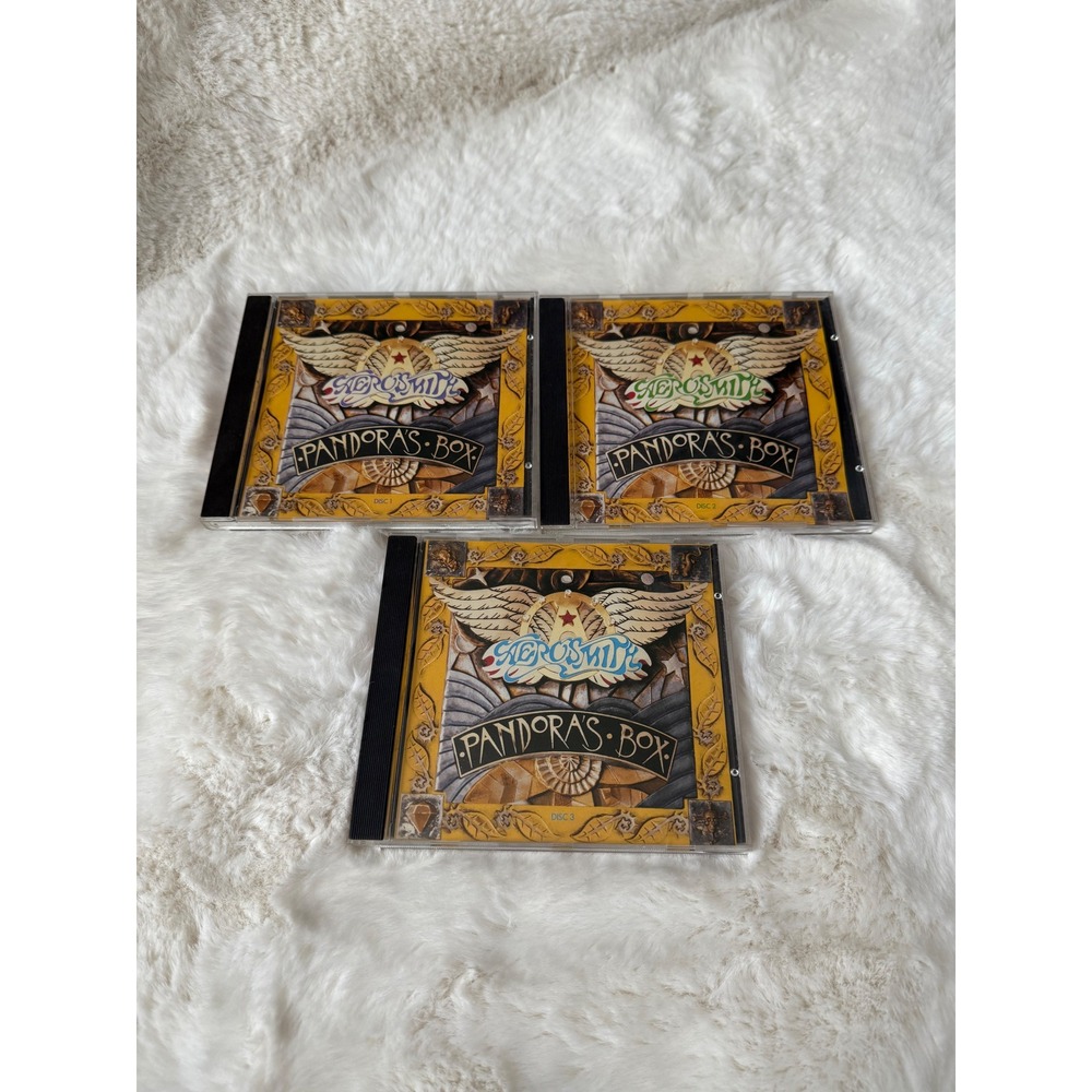 Aerosmith Pandora's Box 3-CD Set Multi Anthology Rock Music 90s Band Retro